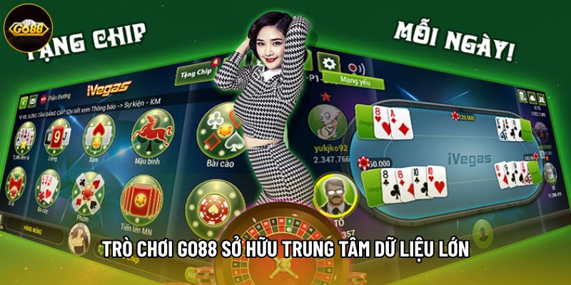 Trò chơi Go88 sở hữu trung tâm dữ liệu lớn